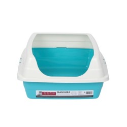 MANSURA- Litiera din plastic cu margine de protectie 49x39x18 cm MANSURA- Litiera din plastic cu margine de protectie 49x39x18 cm