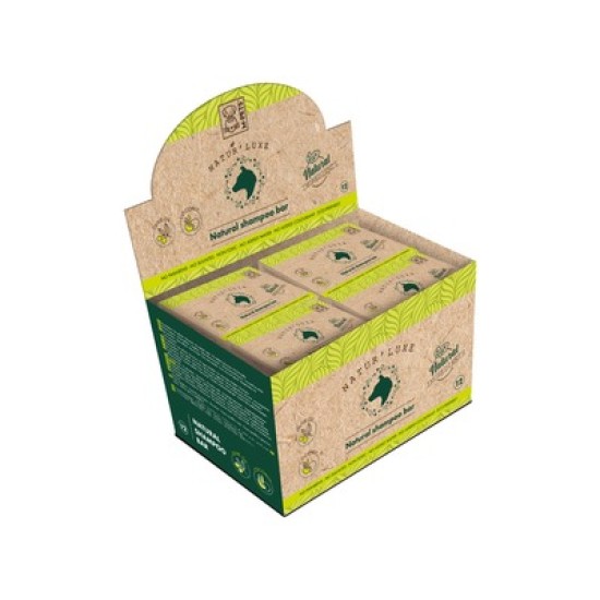 Display 12x Sampon pentru caini sub forma baton, NATURLUXE, M-PETS