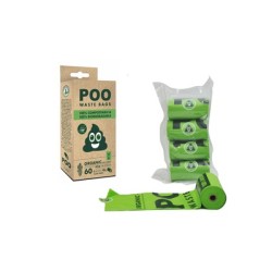 Saci menajeri 100% biodegradabili, POO M-PETS, 22 x 32 cm, 60 buc