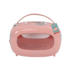 Cusca de transport clasica pentru caini si pisici, SIXTIES M-PETS, roz, 48,3 x 27,8 x 29,9 cm 20401199 Cusca de transport clasica pentru caini si pisici, SIXTIES M-PETS, roz, 48,3 x 27,8 x 29,9 cm 20401199