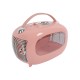 Cusca de transport clasica pentru caini si pisici, SIXTIES M-PETS, roz, 48,3 x 27,8 x 29,9 cm 20401199