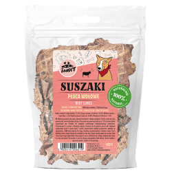 Recompense pentru caini Mr. Bandit, fasii plaman de vita, 450g