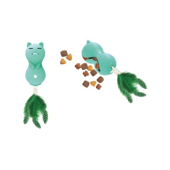 jucarie pentru pisici cu dispenser pentru recompense, TEMPO m-pets, CAT, albastru jucarie pentru pisici cu dispenser pentru recompense, TEMPO m-pets, CAT, albastru