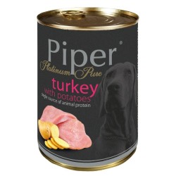 Hrana umeda Piper Platinum Pure, Curcan si Cartofi, 400 g