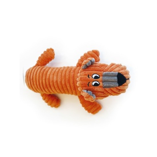 Jucarie din plus, GARY Squeaker M-PETS, orange &gri, 32x17x9 cm
