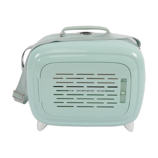 Cusca de transport caini si pisici, M-PETS, SIXTIES TV, albastru, 44,7 x 26,6 x 38,4 cm, 20400999