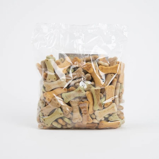 Recompense crocante pentru caini ROLLS ROCKY Bone Appetit, biscuiti cu carne, 300g