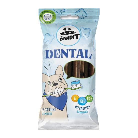 Recompense pentru caini Mr. Bandit DENTAL STICKS, 3 buc Recompense pentru caini Mr. Bandit DENTAL STICKS, 3 buc