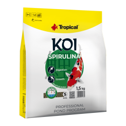 Hrana pentru pesti KOI, TROPICAL Fish, SPIRULINA, pellet M-1.5KG