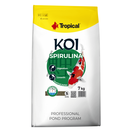 Hrana pentru pesti KOI, TROPICAL Fish, SPIRULINA, pellet M- 7 KG Hrana pentru pesti KOI, TROPICAL Fish, SPIRULINA, pellet M- 7 KG