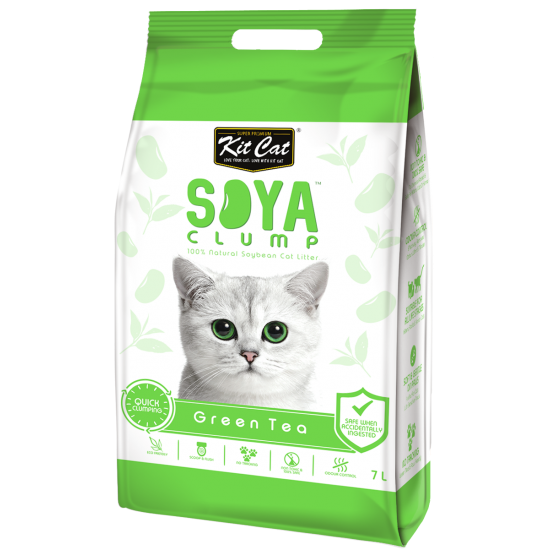 Asternut igienic pentru pisici KIT CAT SOYA CLUMP - Green Tea- 7L Asternut igienic pentru pisici KIT CAT SOYA CLUMP - Green Tea- 7L