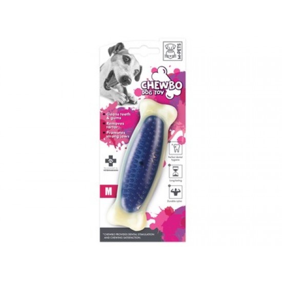 Jucarie pentru caini cu aroma de bacon, CHEWBO BONE  M-PETS,  M, 14x4x3 cm