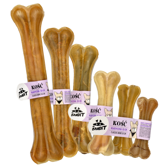 Recompense pentru caini Mr. Bandit Classic Bone, os de 15 cm