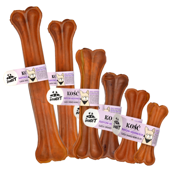 Recompense pentru caini Mr. Bandit Classic smoked Bone, os afumat de 30 cm
