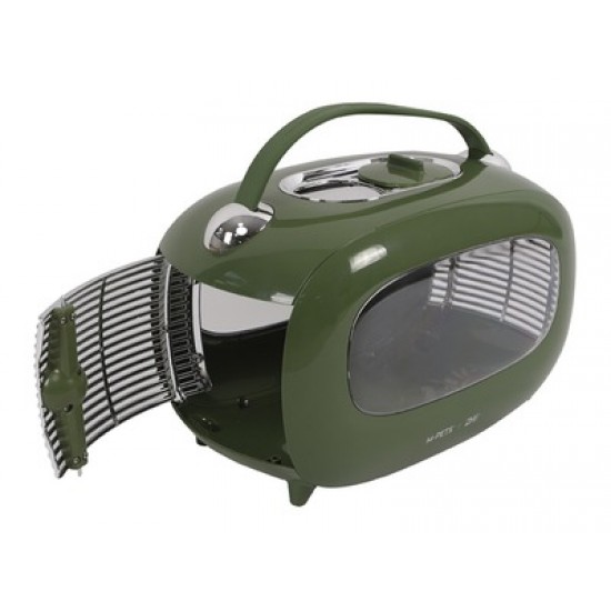 Cusca de transport clasica pentru caini si pisic M-PETS, SIXTIES, verde,48,3 x 27,8 x 29,9 cm, 20401399