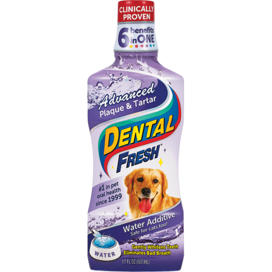 Dental Fresh ADVANCED PLAQUE & TARTAR pentru caini, SynergyLabs, 237ml Dental Fresh ADVANCED PLAQUE & TARTAR pentru caini, SynergyLabs, 237ml
