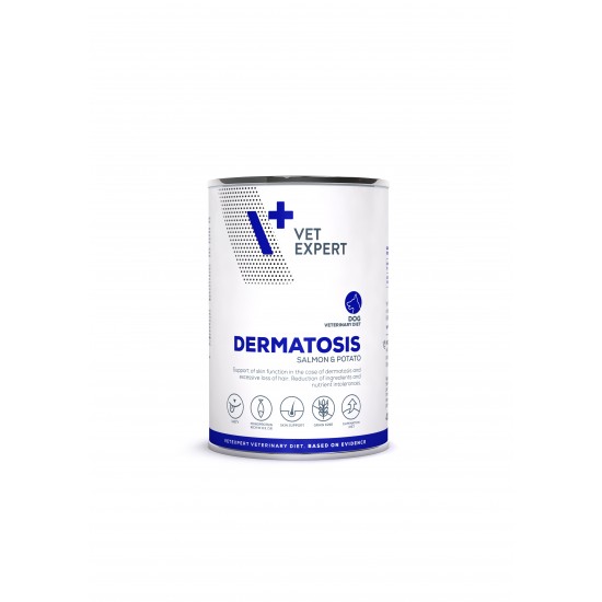 Dieta umeda DERMATOSIS DOG, Vet, Expert, 4T,  somon si cartofi, 400 gr