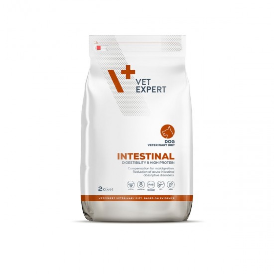 Dieta Veterinara INTESTINAL DOG 4T, VetExpert,  2 Kg