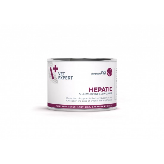 Dieta veterinara umeda 4T HEPATIC DOG, Vet Expert, 200 gr