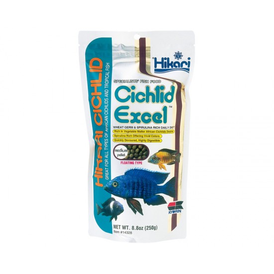 Dieta zilnica pentru aport crescut de nutrienti vegetali HIKARI CICHLID EXCEL MEDIUM, 250g, 750ml Dieta zilnica pentru aport crescut de nutrienti vegetali HIKARI CICHLID EXCEL MEDIUM, 250g, 750ml