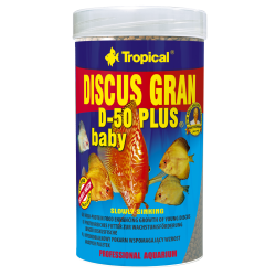 DISCUS GRAN D-50 PLUS BABY Tropical Fish, 100ml/52g
