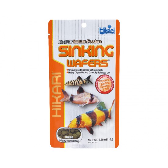 Hrana pentru  pesti care se hranesc de pe fundul apei, Corydoras, HIKARI SINKING WAFERS, 110g
