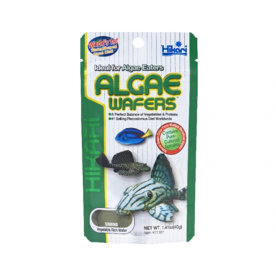 Hrana pentru pesti ierbivori, Plecostomus, HIKARI ALGAE WAFERS 40g Hrana pentru pesti ierbivori, Plecostomus, HIKARI ALGAE WAFERS 40g