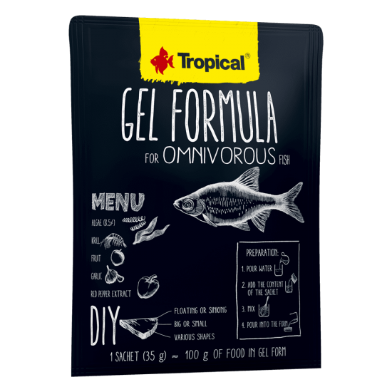 Hrana pentru pesti  omnivor, Tropical Gel Formula, plic 35G