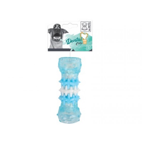 Jucarie din cauciuc moale cu rol de curatare dentara, WASHY M-PETS, S, 4x4x10 cm