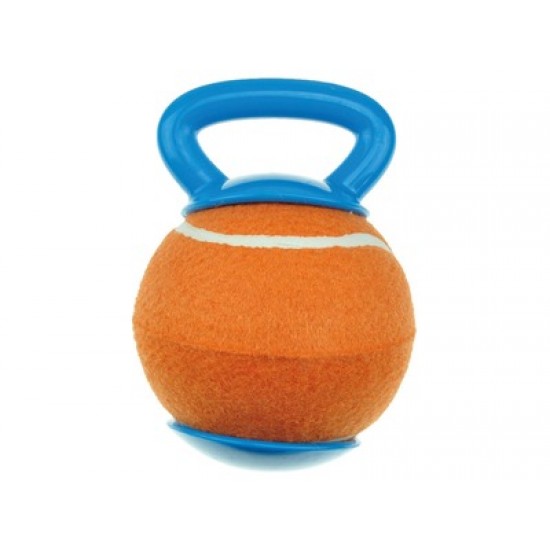 Jucarie pentru caini, BAGGY Ball M-PETS, albastru & orange, 8,4x12,7x12,7 cm