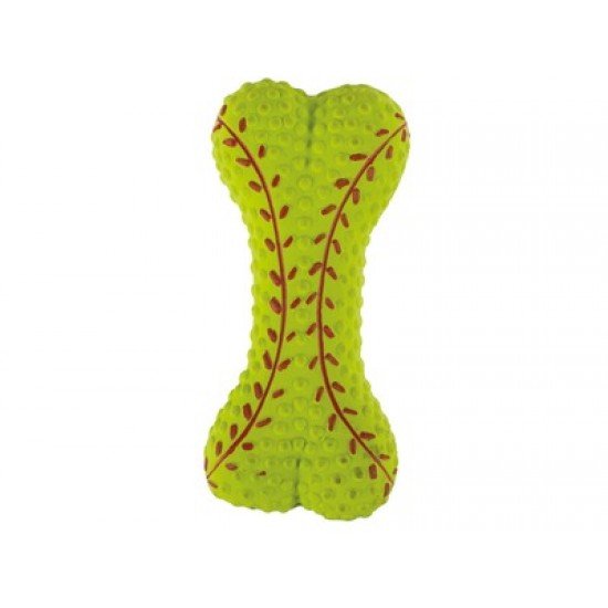 Jucarii din cauciuc moale, forma de os, ATHLETIC M-PETS, display cu 48 buc