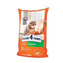Club 4 Paws Premium, Hrana uscata pisici adulte, cu Pui 14kg 