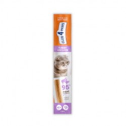 Club 4 Paws Premium Meaty Stick cu Curcan și Miel – recompensă pentru pisici, 5 g