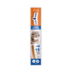 Club 4 Paws Premium Meaty Stick cu Pui și Păstrăv – recompensă pentru pisici, 5 g