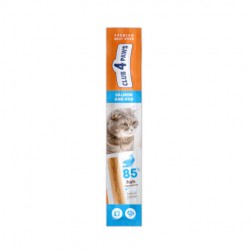 Club 4 Paws Premium Meaty Stick cu Somon și Cod – recompensă pentru pisici, 5 g