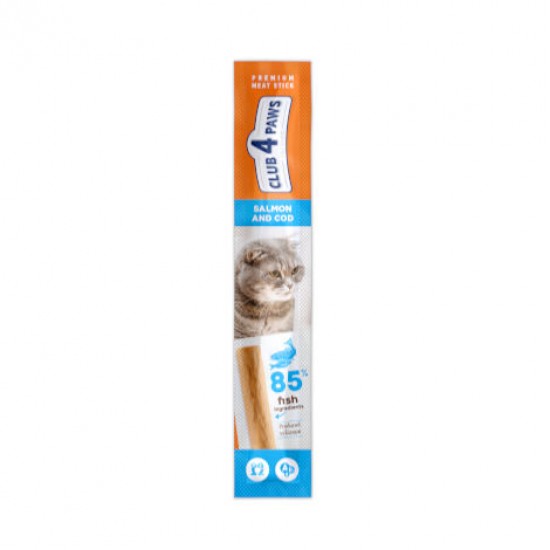 Club 4 Paws Premium Meaty Stick cu Somon și Cod pentru Pisici 5 g