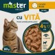 MASTER hrană umedă pisici adulte cu vită în sos 80 g