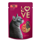 My Love cu Vită în Sos hrană umedă pentru pisici adulte 85 g