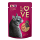 My Love cu Iepure și Curcan în Sos hrană umedă pentru pisici adulte 85 g