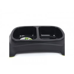 Bol dublu, ECO M-PETS, negru, 2 x 500 ml