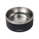 Castron negru pentru caini, premium, otel inoxidabil, Double Wall Bowl ESKIMO M-PETS, 2 L