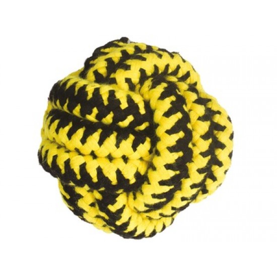 Jucarie pentru caini din sfoara, minge simpla,TWIST M-PETS, ⌀11 cm