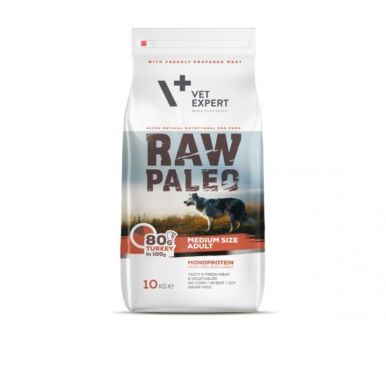 Hrana uscata, RAW PALEO, adult, rase medii, 10 kg Hrana uscata, RAW PALEO, adult, rase medii, 10 kg