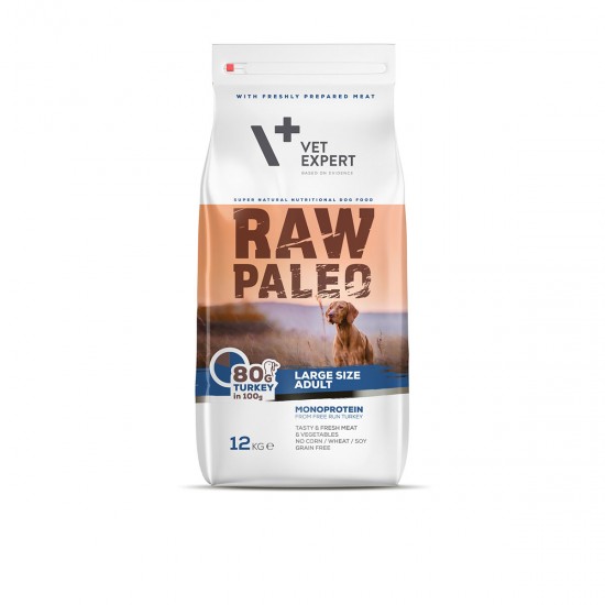 Hrana uscata, RAW PALEO, adult, rase mari, 16 kg Hrana uscata, RAW PALEO, adult, rase mari, 16 kg