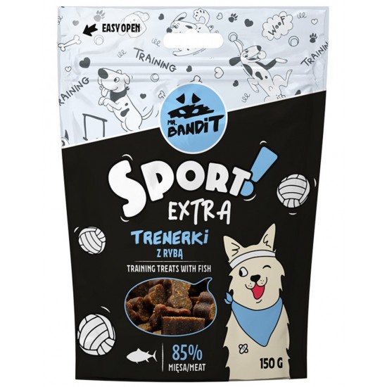 Recompense pentru caini Mr. Bandit SPORT EXTRA, peste, 150 g Recompense pentru caini Mr. Bandit SPORT EXTRA, peste, 150 g