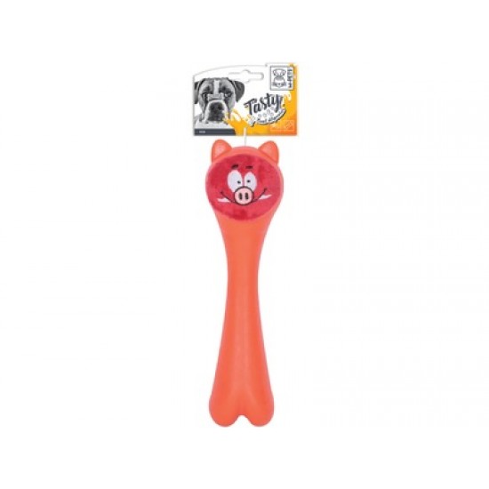 Jucarie din cauciuc pentru caini, ROB M-PETS, portocaliu, 23.5 x 6.5 x 6.5 cm