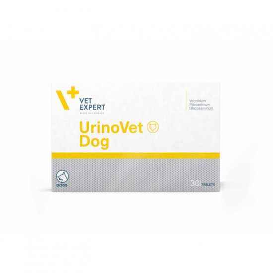 Supliment alimentar pentru suportul functionarii normale a sistemului urinar la caini, Urinovet DOG, Vet Expert, 30 tablete