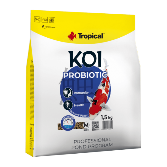 TROPICAL-Fish-KOI PROBIOTIC pellet M- 1.5KG