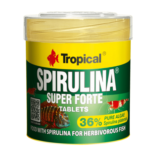 TROPICAL-Fish Super Spirulina Forte Tablets 50ML/36G TROPICAL-Fish Super Spirulina Forte Tablets 50ML/36G