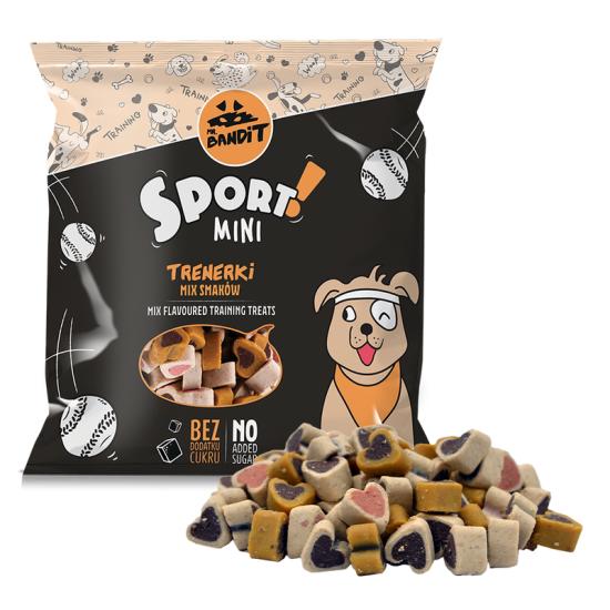Recompense pentru caini Mr. Bandit SPORT MINI, mix, 500g Recompense pentru caini Mr. Bandit SPORT MINI, mix, 500g